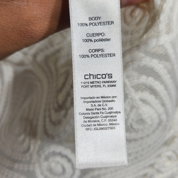 Chicos Travelers Collection Braided Stitch Jacket Womens Small - Picture 10 of 14